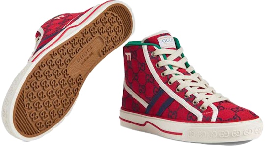 Gucci Tennis 1977 High Top Sneakers 'Merah' 661389-2UZL0-6497 Purchase Gucci Tennis 1977 High Top Sneakers 'Merah' 661389-2UZL0-6497