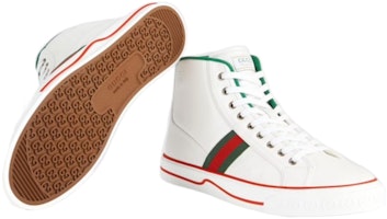 グッチ テニス1977 ハイ (白/緑/赤) 644734-17L20-9071 Purchase グッチ テニス1977 ハイ (白/緑/赤) 644734-17L20-9071