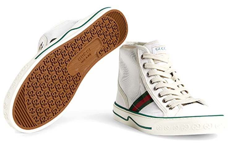 Lookbook Gucci Tennis 1977 High 'White Leather' 663258-2WB10-9070