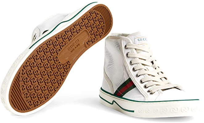 Gucci Tennis 1977 Tinggi 'Kulit Putih' 663258-2WB10-9070 Lookbook Gucci Tennis 1977 Tinggi 'Kulit Putih' 663258-2WB10-9070