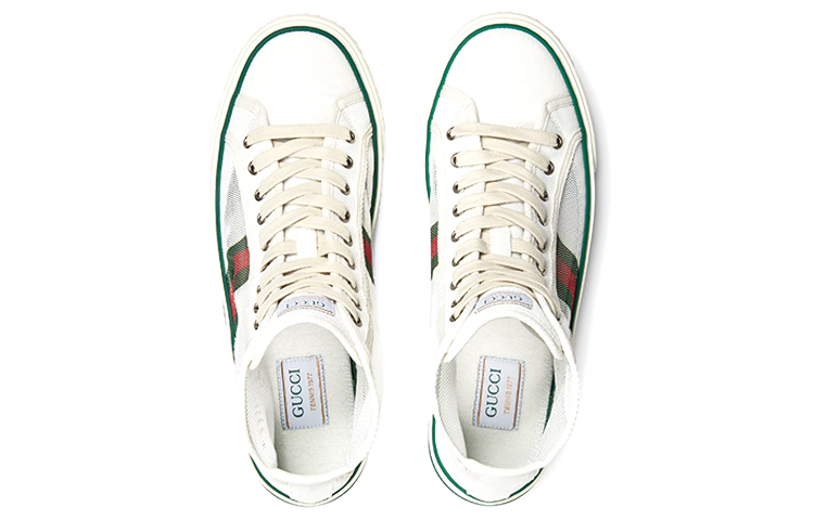 Shop Gucci Tennis 1977 High 'White Leather' 663258-2WB10-9070