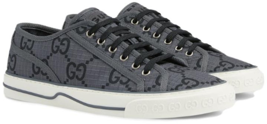 Gucci Tennis 1977 Rendah 'Hitam Kelabu' 771461-FACTD-1144 Lookbook Gucci Tennis 1977 Rendah 'Hitam Kelabu' 771461-FACTD-1144