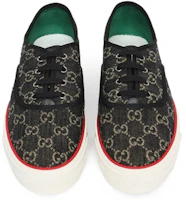 Lookbook GUCCI古馳 Tennis 1977 帆布 GG帆布 套穿 時尚板鞋 男款 黑色