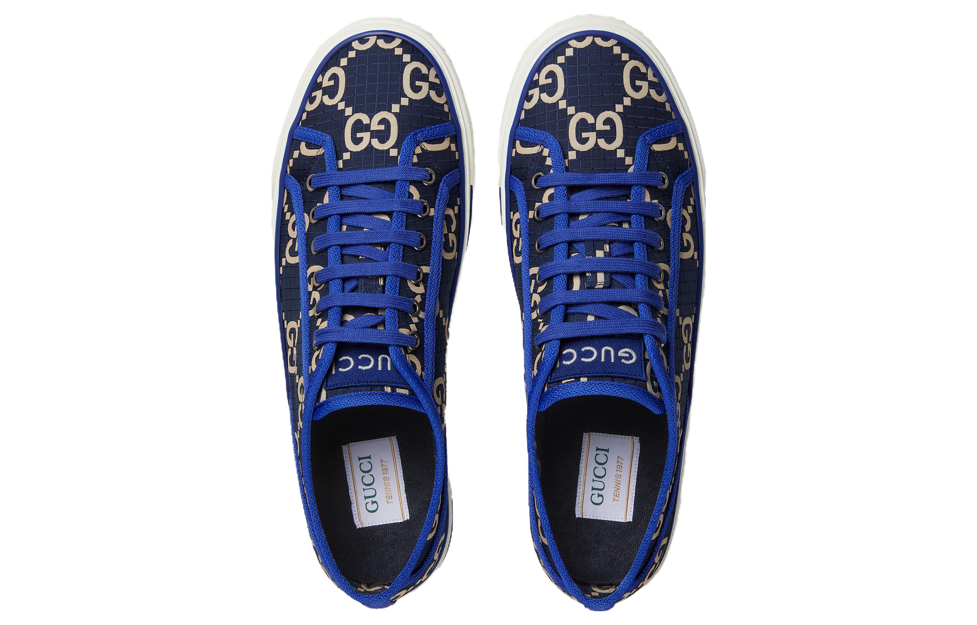 Shop Gucci Tennis 1977 Low ''GG Monogram - Blau'' 774286-FACTD-8458