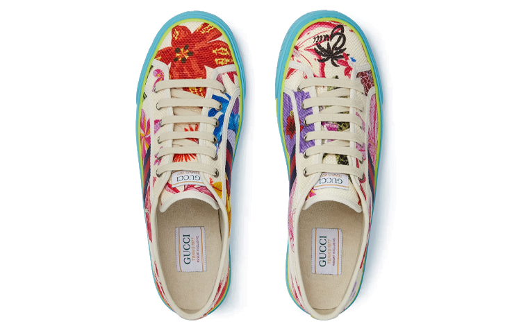 Lookbook Gucci Tennis 1977 Low 'Blanco Azul Rojo' 703554-U5G10-9260