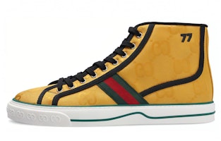 GUCCI 古奇 Tennis 1977 Off The Grid系列 透氣耐磨防滑 高筒休閒板鞋 黃 Buy GUCCI 古奇 Tennis 1977 Off The Grid系列 透氣耐磨防滑 高筒休閒板鞋 黃
