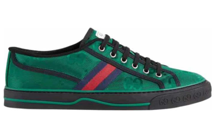 Lookbook GUCCI 古馳 Off The Grid GG尼龍低筒綁帶板鞋 綠色
