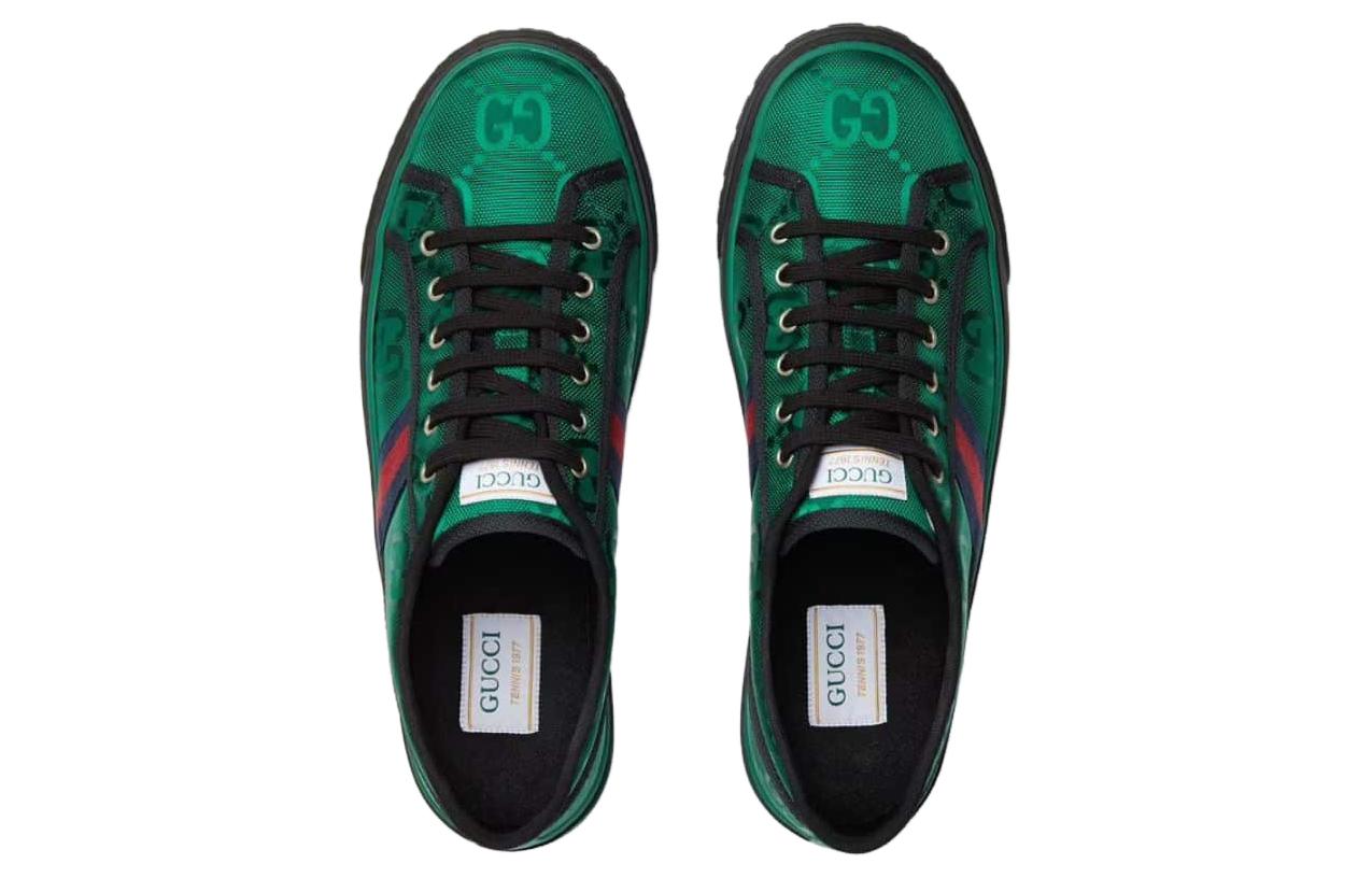 Purchase GUCCI 古馳 Off The Grid GG尼龍低筒綁帶板鞋 綠色