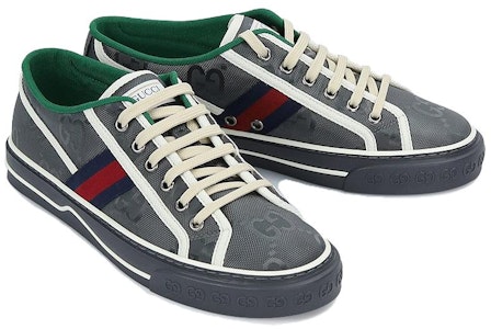 古驰网球 1977 环保低帮 '灰色' 628709-H9H70-1161 Lookbook 古驰网球 1977 环保低帮 '灰色' 628709-H9H70-1161