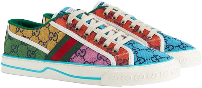 Sepatu Gucci Tennis 1977 'Multicolor' 663657-2UZ60-4275 Lookbook Sepatu Gucci Tennis 1977 'Multicolor' 663657-2UZ60-4275