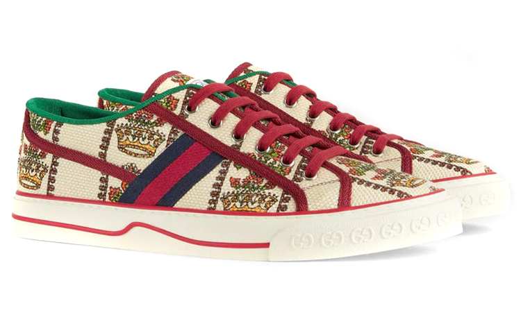 Gucci Tennis 1977 Shoes 'White Red Green' 圖 2