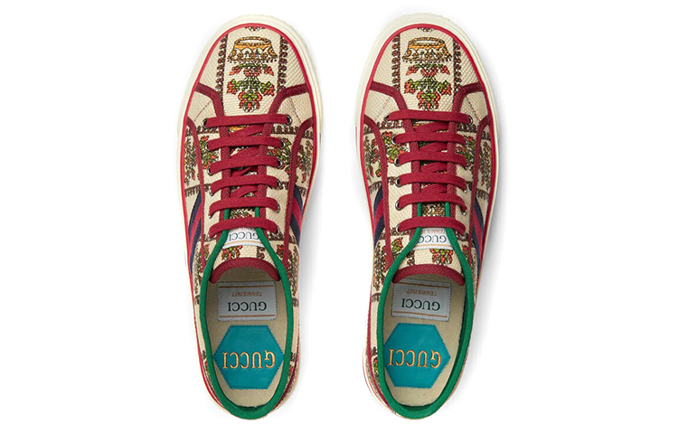 Gucci Tennis 1977 Shoes 'White Red Green' 圖 3