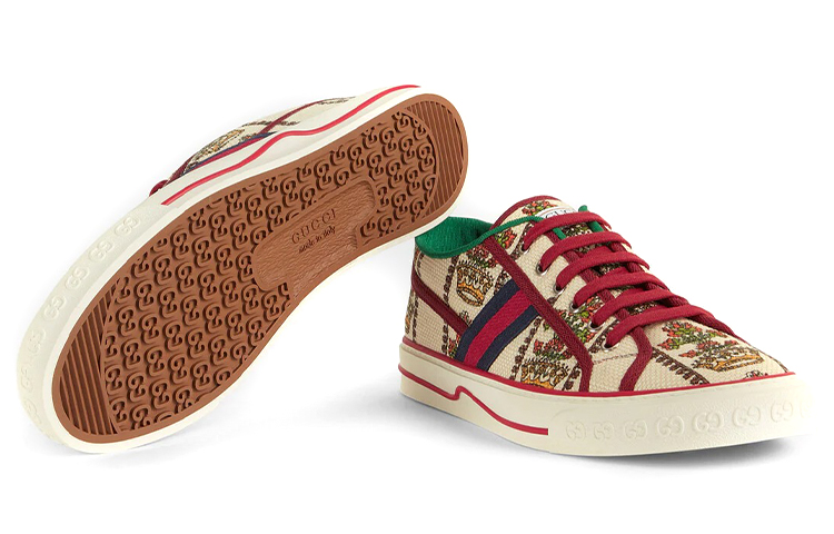 Gucci Tennis 1977 Shoes 'White Red Green' 圖 5