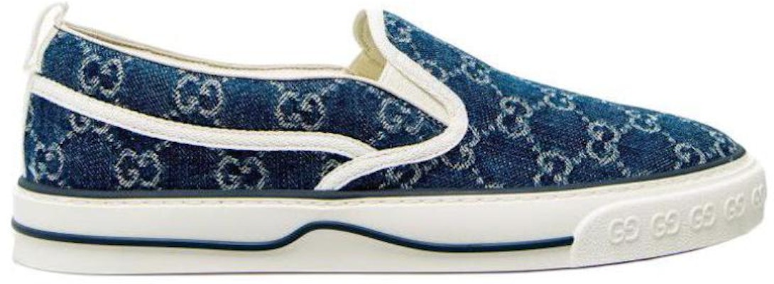 Gucci 1977 Slip-On 'Denim' Sepatu Tennis 643489-2KQ20-4465 Order Gucci 1977 Slip-On 'Denim' Sepatu Tennis 643489-2KQ20-4465