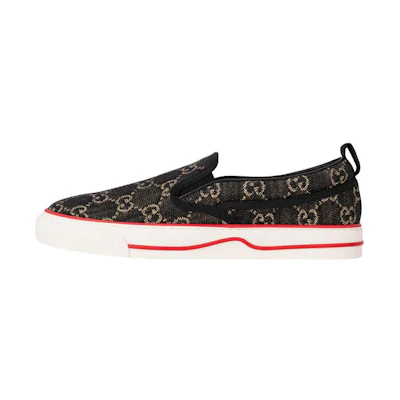 Gucci Tennis 1977 Slip-On 'GG Black Denim'