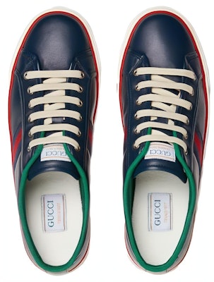 グッチ テニス1977 ネイビー (Gucci Tenisu 1977 Nebī) 643485-17L10-4173 Shop グッチ テニス1977 ネイビー (Gucci Tenisu 1977 Nebī) 643485-17L10-4173