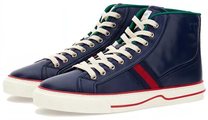 구찌 테니스 1977 네이비 스니커즈 644734-17L20-4174 Lookbook 구찌 테니스 1977 네이비 스니커즈 644734-17L20-4174