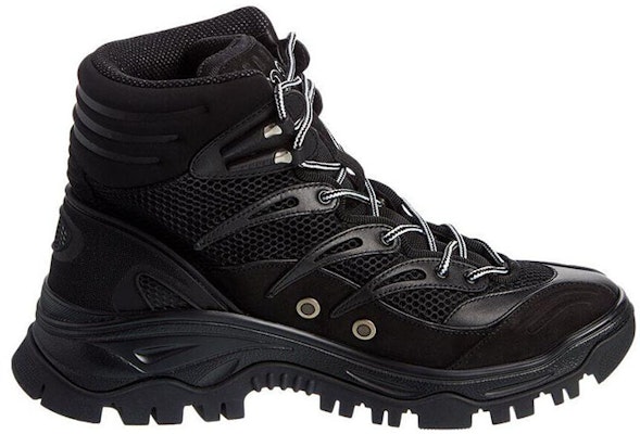 Gucci Thick Sole Round Toe Lace-Up Boots 'Black' 700256-2KD20-1000 Order Gucci Thick Sole Round Toe Lace-Up Boots 'Black' 700256-2KD20-1000