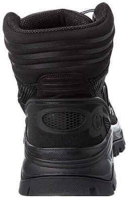 Gucci Thick Sole Round Toe Lace-Up Boots 'Black' 700256-2KD20-1000 Shop Gucci Thick Sole Round Toe Lace-Up Boots 'Black' 700256-2KD20-1000