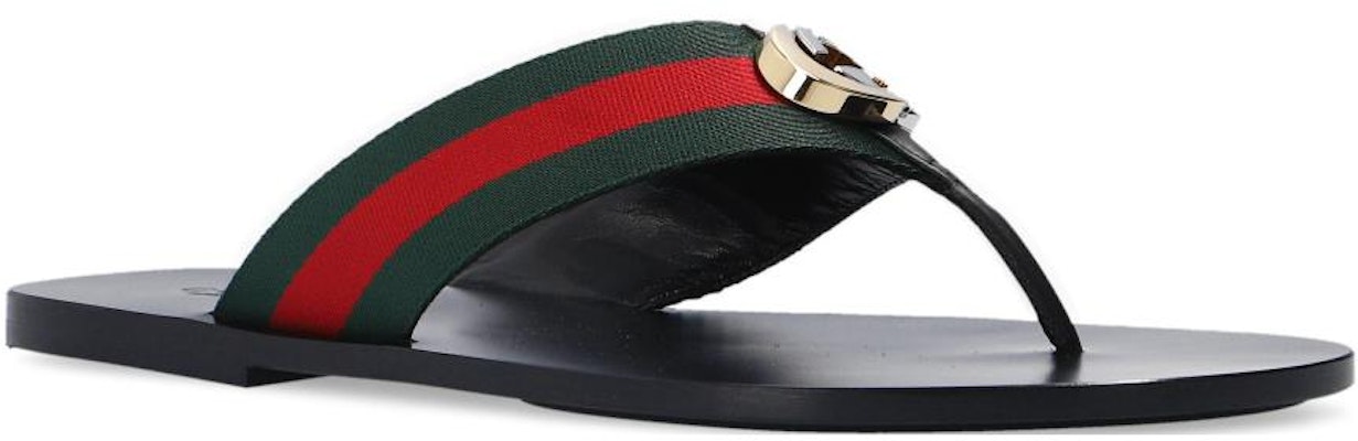 Gucci 黑色网带人字拖凉鞋 630307-H9020-8476 Lookbook Gucci 黑色网带人字拖凉鞋 630307-H9020-8476