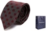 Shop GUCCI Tie with Letter Print and Gift Bag 408865-4E002-6274