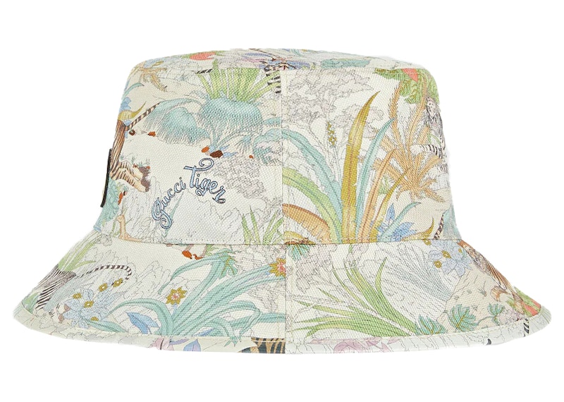 Lookbook Sombrero Bucket Gucci Tigre Blanco Roto