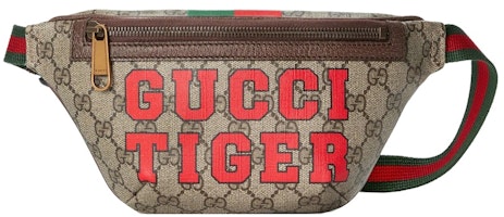 Gucci Tiger GG Belt Bag Beige/Ebony Gucci Tiger GG Belt Bag Beige/Ebony
