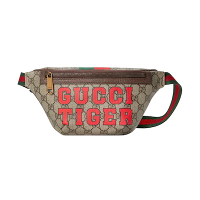 Gucci Tiger GG Belt Bag Beige/Ebony