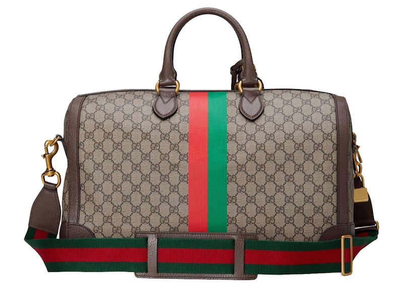 Order Gucci 老虎 GG 小型旅行袋 米色/深咖啡色