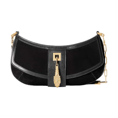 Gucci Tiger Head Small Shoulder Bag Black