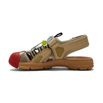 Gucci Tinsel Sports Sandals 'Black Gold'