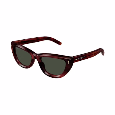 Gucci Tortoise Cat-Eye Frame Sunglasses Havana/Green (GG1521S-002-FR)