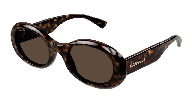 Gucci Tortoise Round Frame Sunglasses Havana/Brown (GG1587S-002-FR)