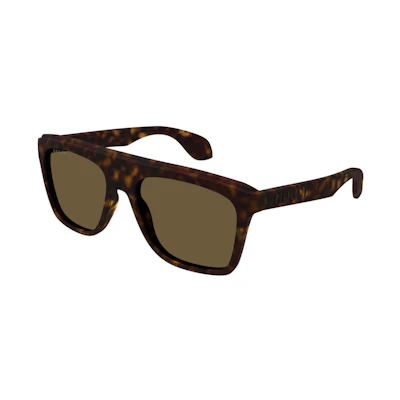 Gucci Tortoise Square Frame Sunglasses Havana/Brown (GG1570S-002-FR)