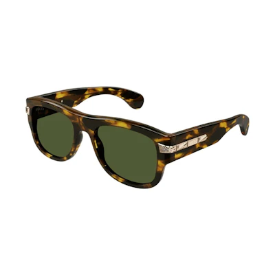 Gucci Tortoise Square Frame Sunglasses Havana/Green (GG1517S-003-FR)