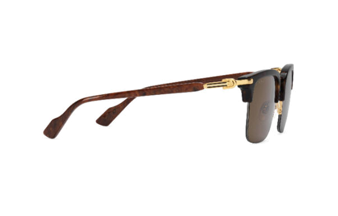 GUCCI Tortoiseshell Acetate Metal Browline Sunglasses for Men. 22291267 圖 3