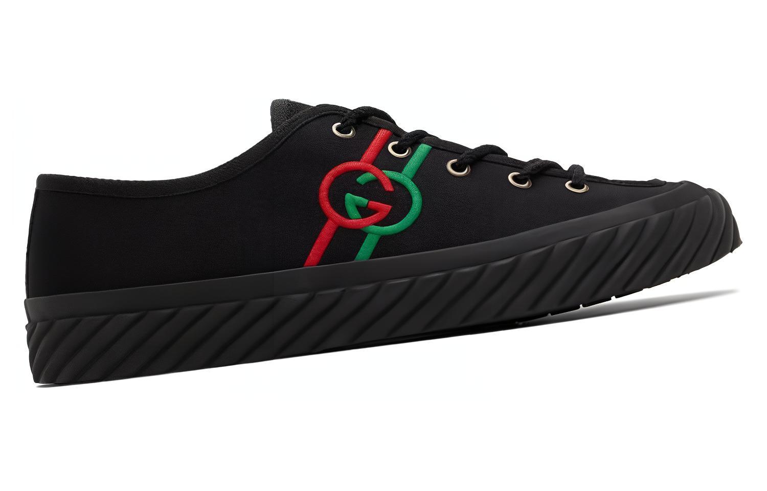 Gucci Tortuga Logo Sneaker 'Black' 圖 2