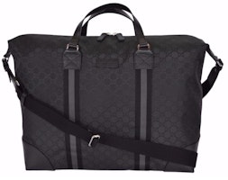 Gucci Travel Duffle Monogram GG Black Gucci Travel Duffle Monogram GG Black