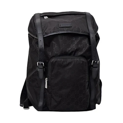 Gucci Travel Nylon Backpack Large Black
