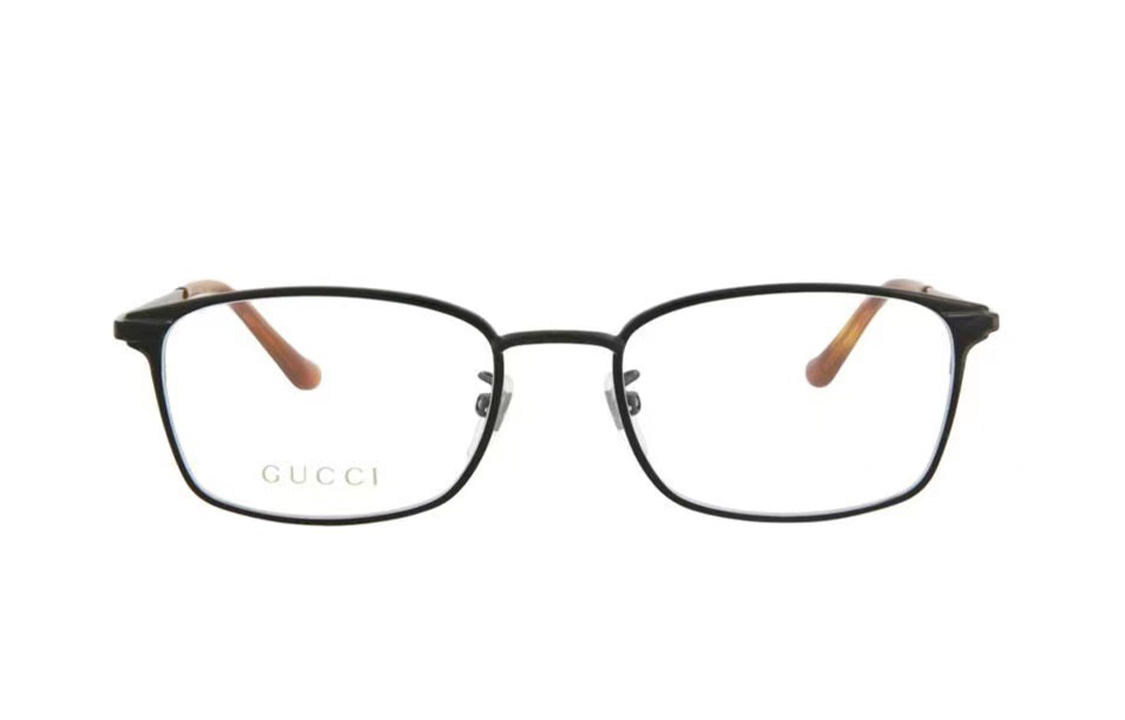 GUCCI Trendy Alloy Rectangle Optical Glasses Unisex Black Frame. GG0579OK 圖 2
