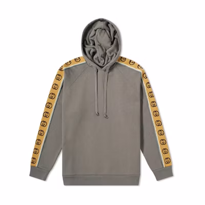 Gucci Two-tone Logo Print Hoodie Gray/Brown 596230-XJBUW-1233