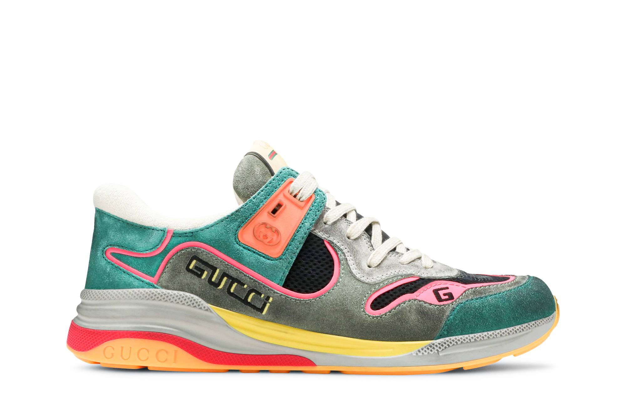 Buy 古驰Ultrapace“绿色青蓝” 599037-0PVR0-3190