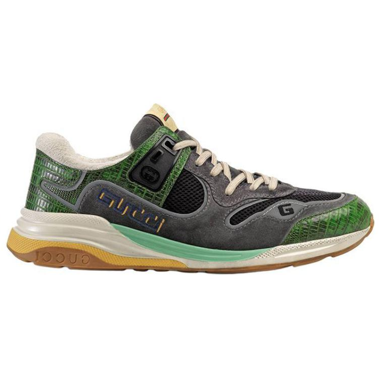 Order Gucci Ultrapace 'Green Tejus Printed' Kasut Sneaker Lelaki 592345-1LH10-3175