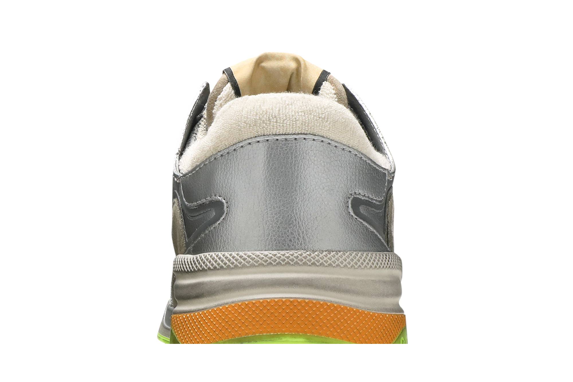 Sizing GUCCI古馳 Ultrapace 銀色金屬質感 低筒 運動休閒鞋 男款 銀棕色