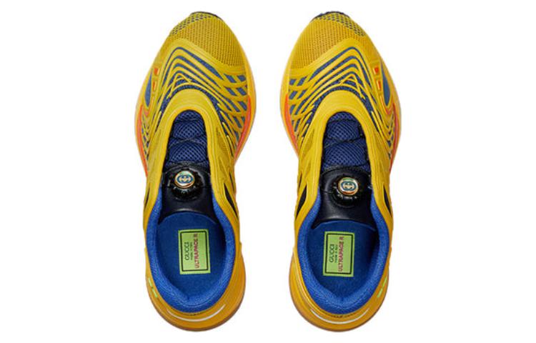 Shop GUCCI古馳 Ultrapace R 防震防滑 低筒 運動休旅鞋 男款 黃色