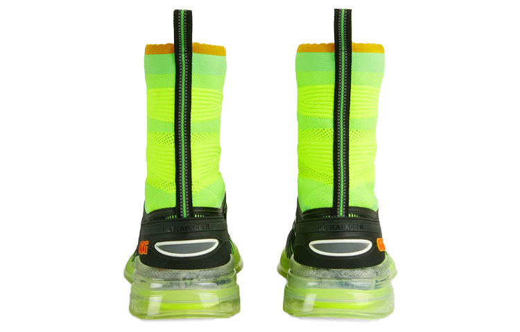 Shop Gucci Ultrapace R Mid 'Hijau Neon Hitam' 660011-2TK10-8870