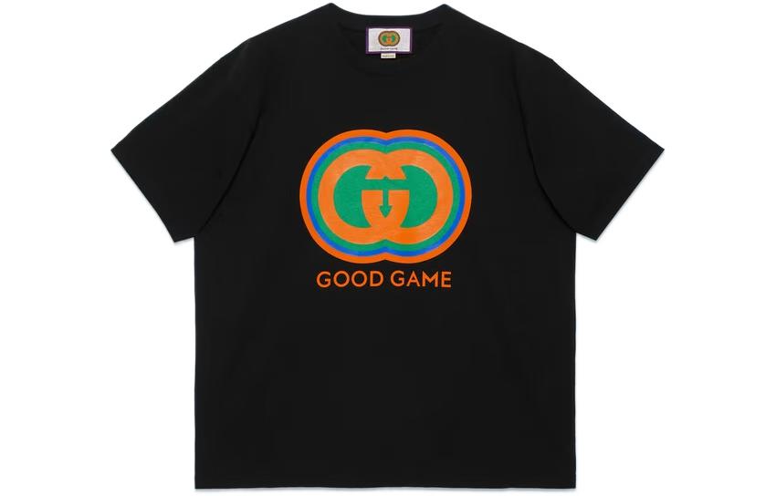 Gucci Unisex Black Logo Print Loose Tee FW22 616036-XJELP-1152