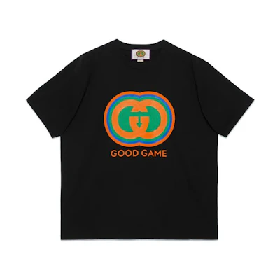 Gucci Unisex Black Logo Print Loose Tee FW22 616036-XJELP-1152