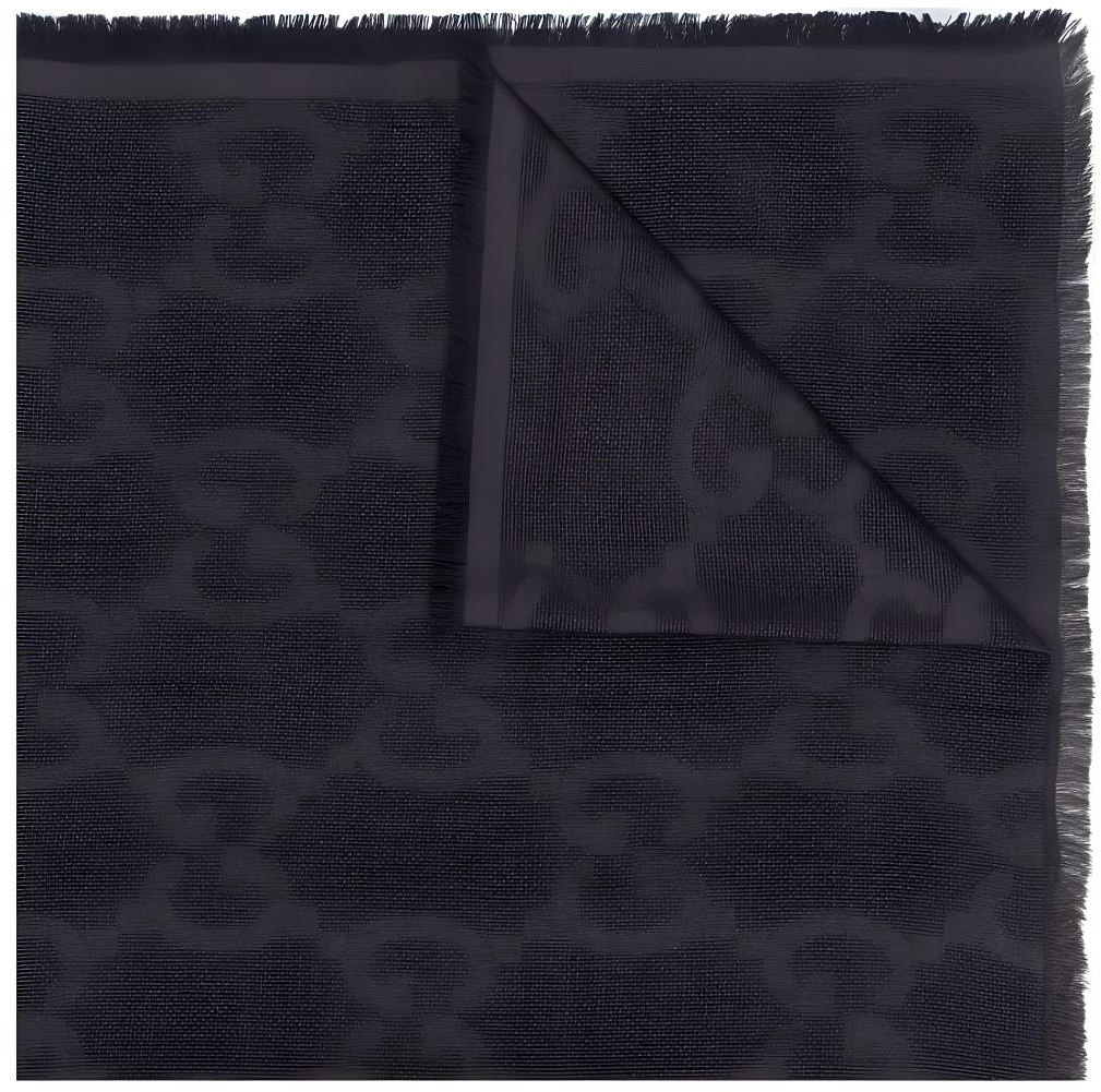 gucci-unisex-black-silk-wool-scarf-minimalist-fashion-style-6951394-ga-101000