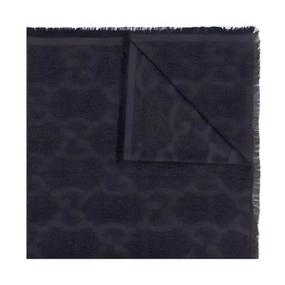 GUCCI Unisex Black Silk Wool Scarf - Minimalist Fashion Style 6951394GA101000